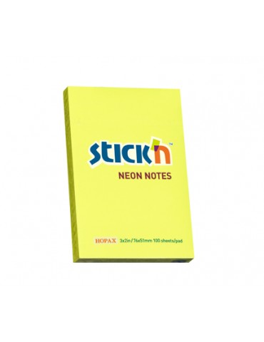 BLOCK STICK ADHESIVO FLUO 50x76mm 